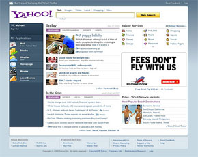 Yahoo! Testing New Home Page Includes Updated User Interface
