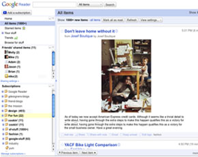 Google RSS Reader Gets A Cleaner Facelift