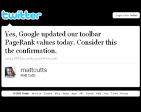 Matt Cutts Confirms Google PageRank Update On New Year’s Eve