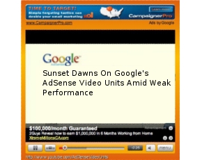 Sunset Dawns On Google’s AdSense Video Units Amid Weak Performance