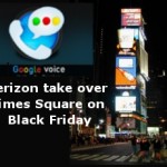 Google Search By Voice, Verizon Droid Take Over Times Square On Black Friday