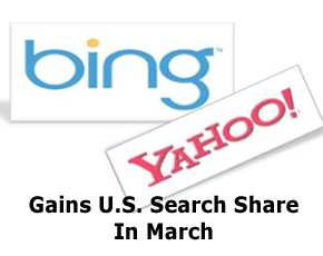 Bing, Yahoo Gains U.S. Search Share In March: Says Experian Hitwise
