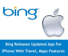 Microsoft’s Bing Releases Updated App For iPhone With Travel, Maps Features