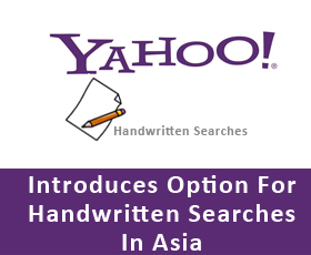 Yahoo Introduces Option For Handwritten Searches In Asia