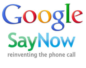 Google Snaps Up  “SayNow” Social Voice Startup
