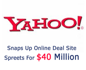Yahoo!7 Snaps Up Online Deal Site Spreets For $40 Million