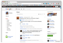 GOOGLE + – FACEBOOK LOOK-ALIKE