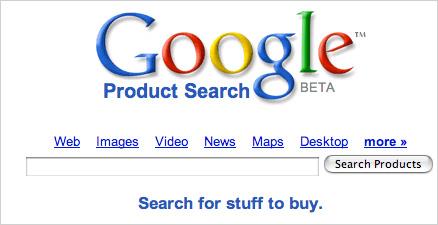 GOOGLE IMPROVISES PRODUCT SEARCH