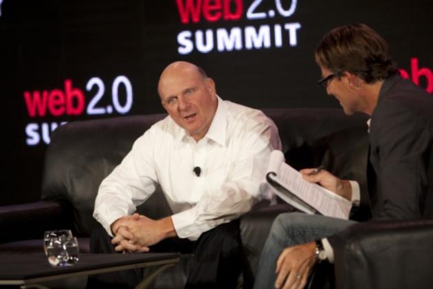 MICROSOFT’S CEO TAKES A DIG AT APPLE AND GOOGLE AT WEB 2.0 SUMMIT