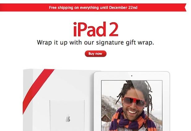 CYBER MONDAY; APPLE OFFERS ONLY FREE SHIPPING