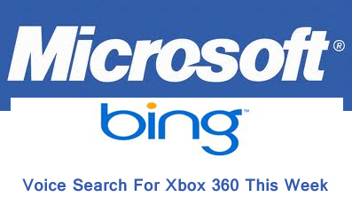 Microsoft’s Bing Debuts Voice Search For Xbox 360 This Week