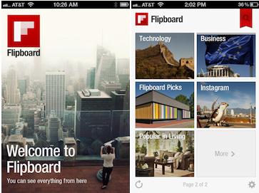 FLIPBOARD FOR IPHONE! ; COVER STORIES HIGHLIGHTED