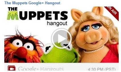 HANGOUT WITH THE MUPPETS ON GOOGLE+