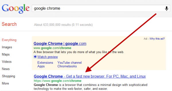 GOOGLE CHROME’S SHOCKING SPONSORED POST