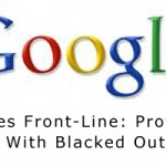 Google Comes Front-Line: Protests SOPA With Blacked Out Logo