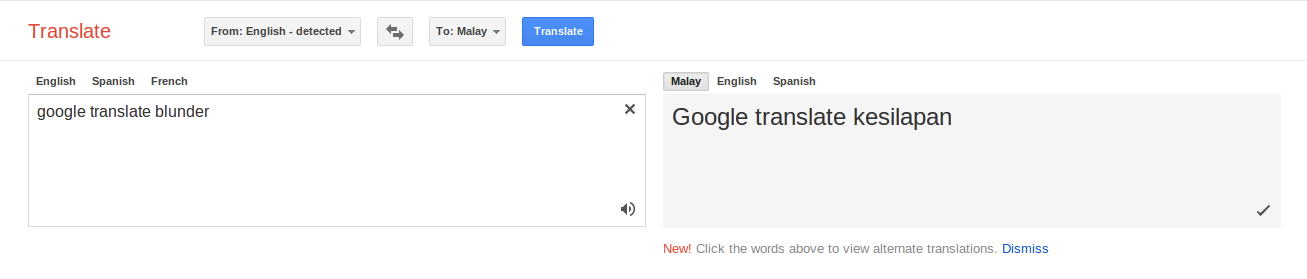 GOOGLE TRANSLATE BLAMED FOR MALAY DEFENSE SITE BLUNDER