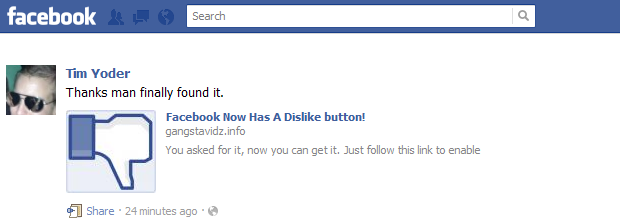 FACEBOOK SCAMMERS TARGET ‘DISLIKE’ BUTTON AND U.S. ATTACKS
