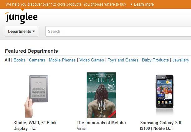 AMAZON DEBUTS JUNGLEE.COM