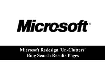 Microsoft Redesign ‘Un-Clutters’ Bing Search Results Pages