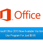 Microsoft Office 2013 Now Available Via Home Use Program For Just $9.95