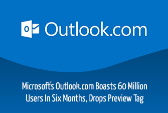 Microsoft’s Outlook.com Boasts 60 Million Users In Six Months, Drops Preview Tag